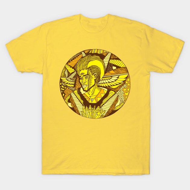 Sorange Wise Afro King T-Shirt by kenallouis